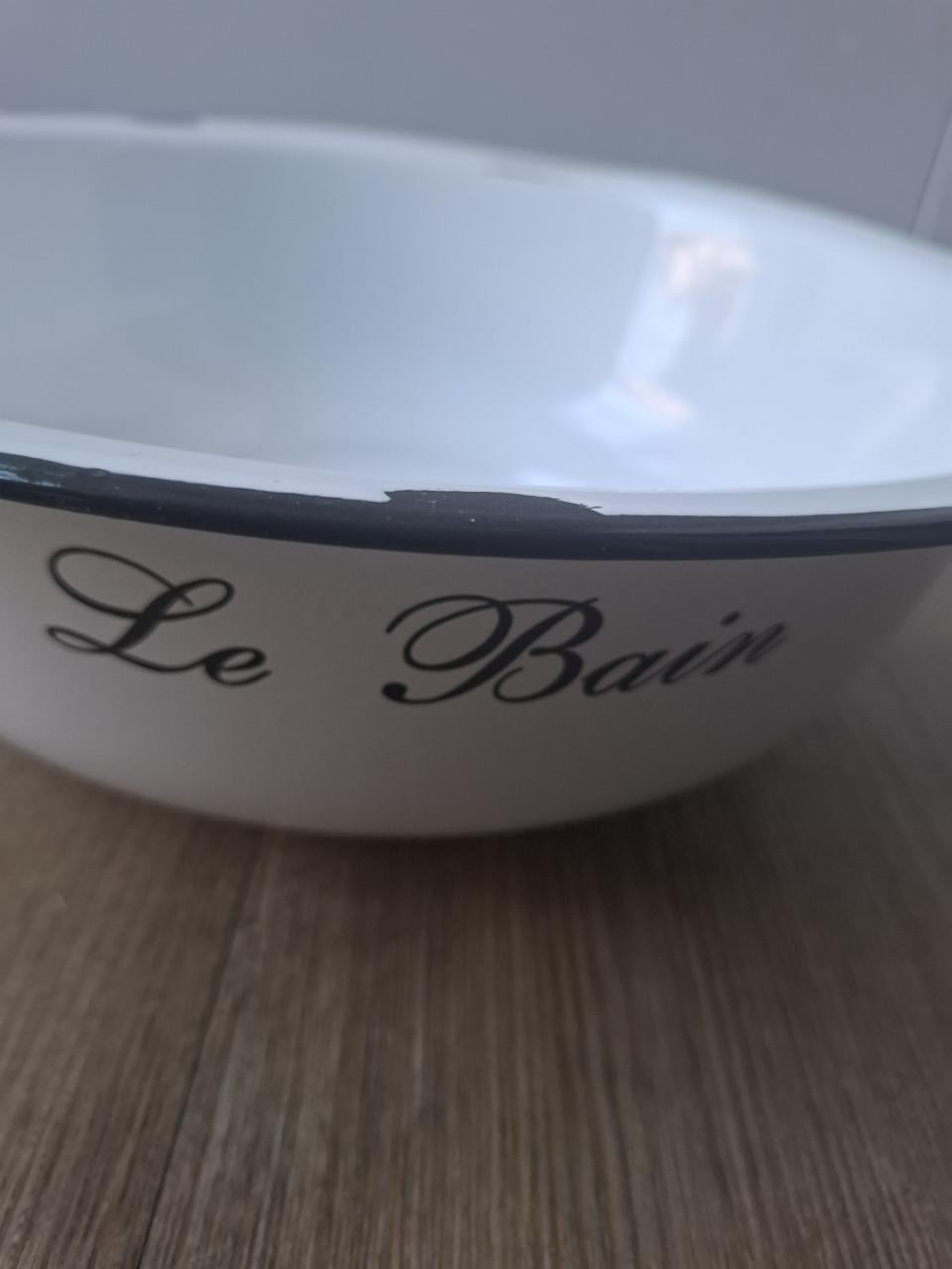 Emaille schaal le Bain