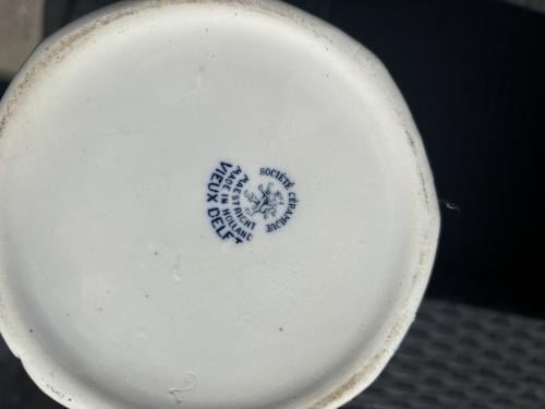 Delfs blauwe pot