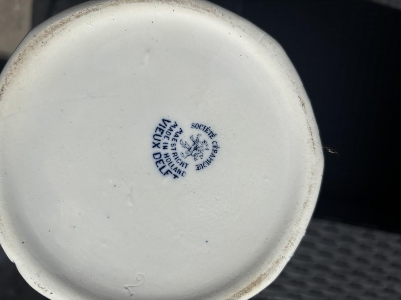 Delfs blauwe pot