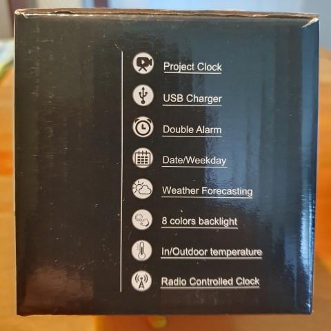 Wekker digitaal met plafond projectie