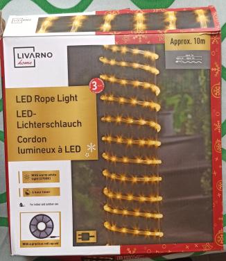 LIVARNO 10 meter home LED-lichtsnoer - IP44 binnen en buiten - Nieuw