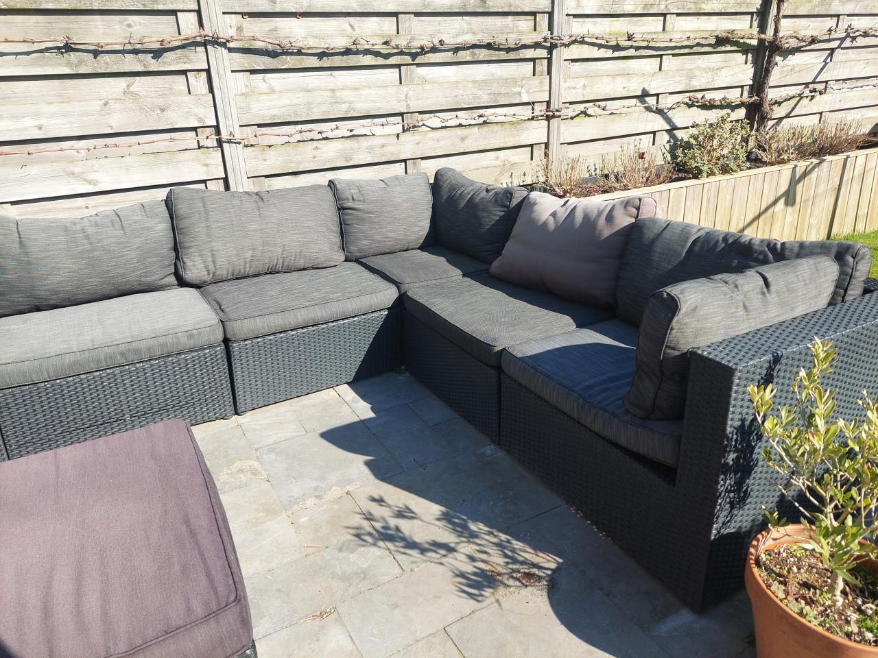 Loungebank met kussens