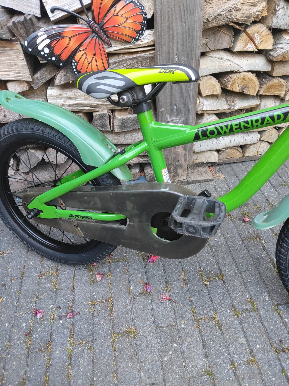 16 inch Lowenrad stoere groene jongens fiets
