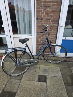 Dames fiets SPARTA-3 versnellingen-Fr.maat 56cm- Trap rem achter