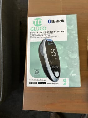 Te koop bloedglucose controlesysteem .