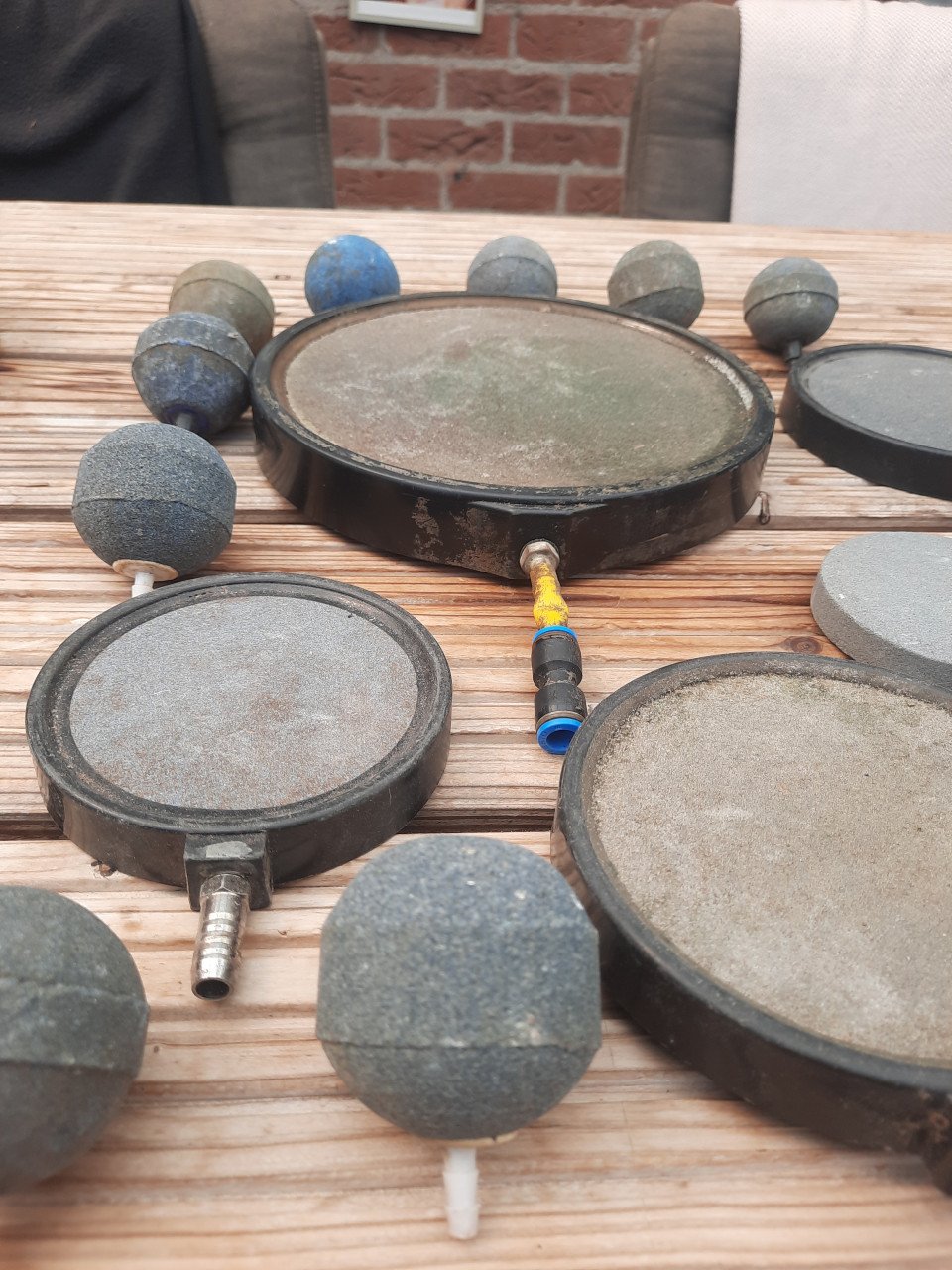 Te koop.zuurstof ballen en schijven