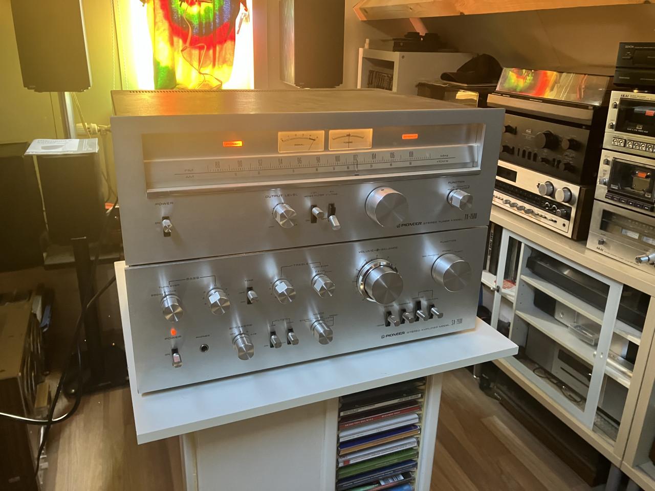 Pioneer SA-7500 en TX-7500 vintage top set geserviced inclusief garantie