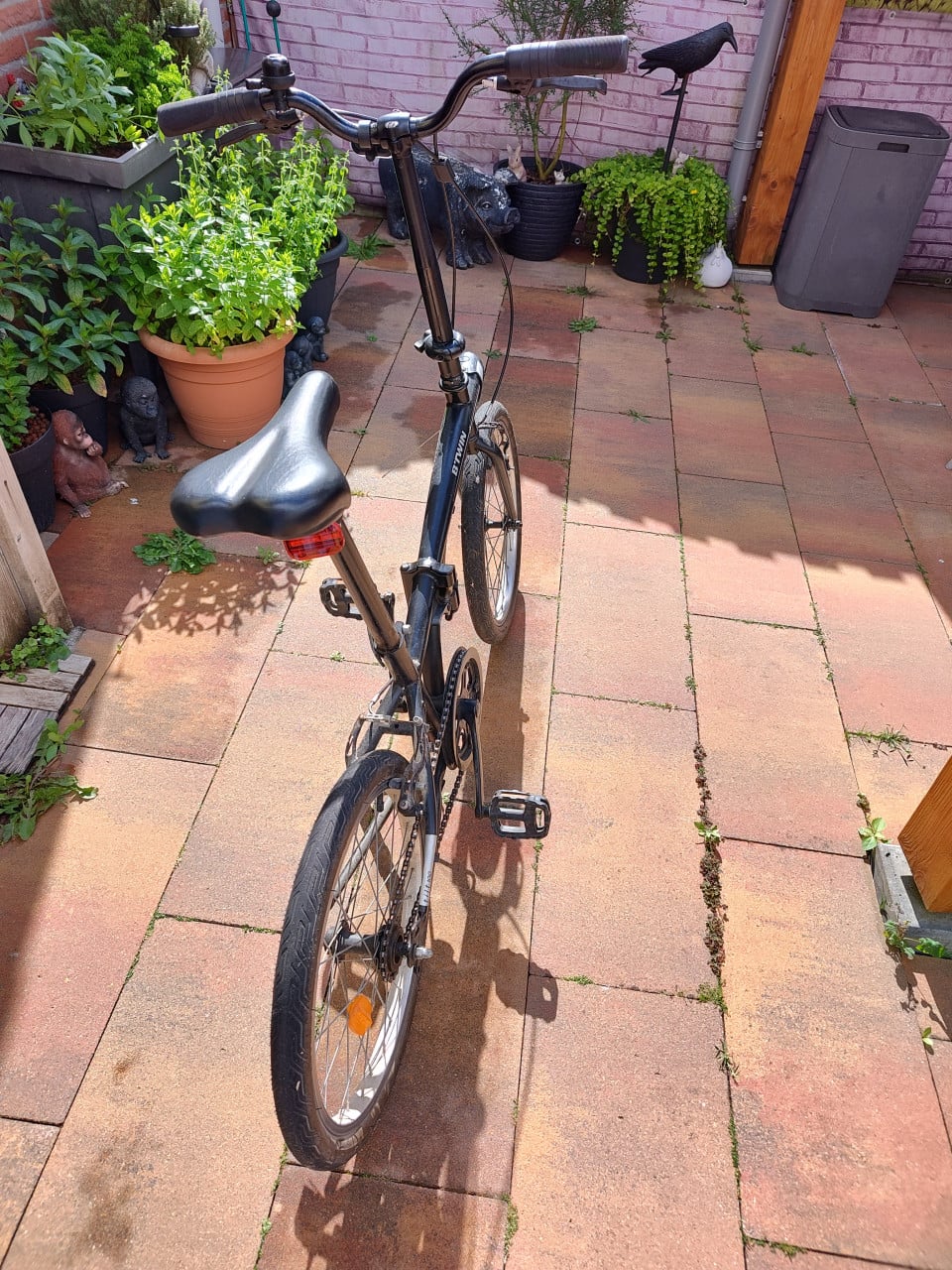 Vouwfiets met verlichting en slot