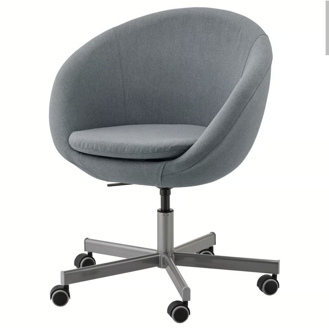 Bureau en bureaustoel antraciet