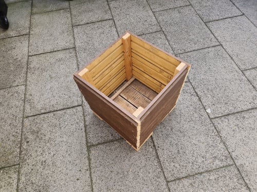 Houten plantenbak