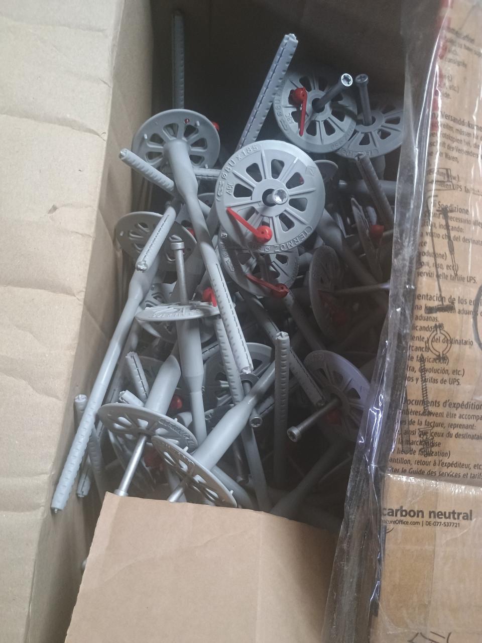 Fischer TERMOZ 8U/185 isolatiepluggen – doos 100 stuks – nieuw