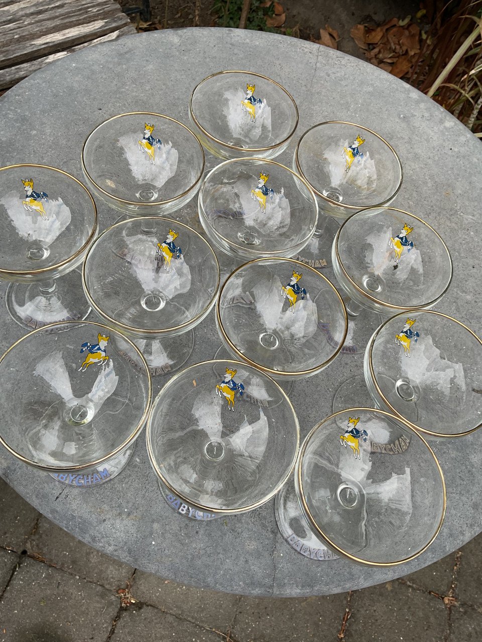 Babycham glazen jaren 50-60