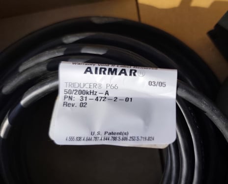 Airmar P66 Dual-Beam spiegeltransducer diepte snelheid temp