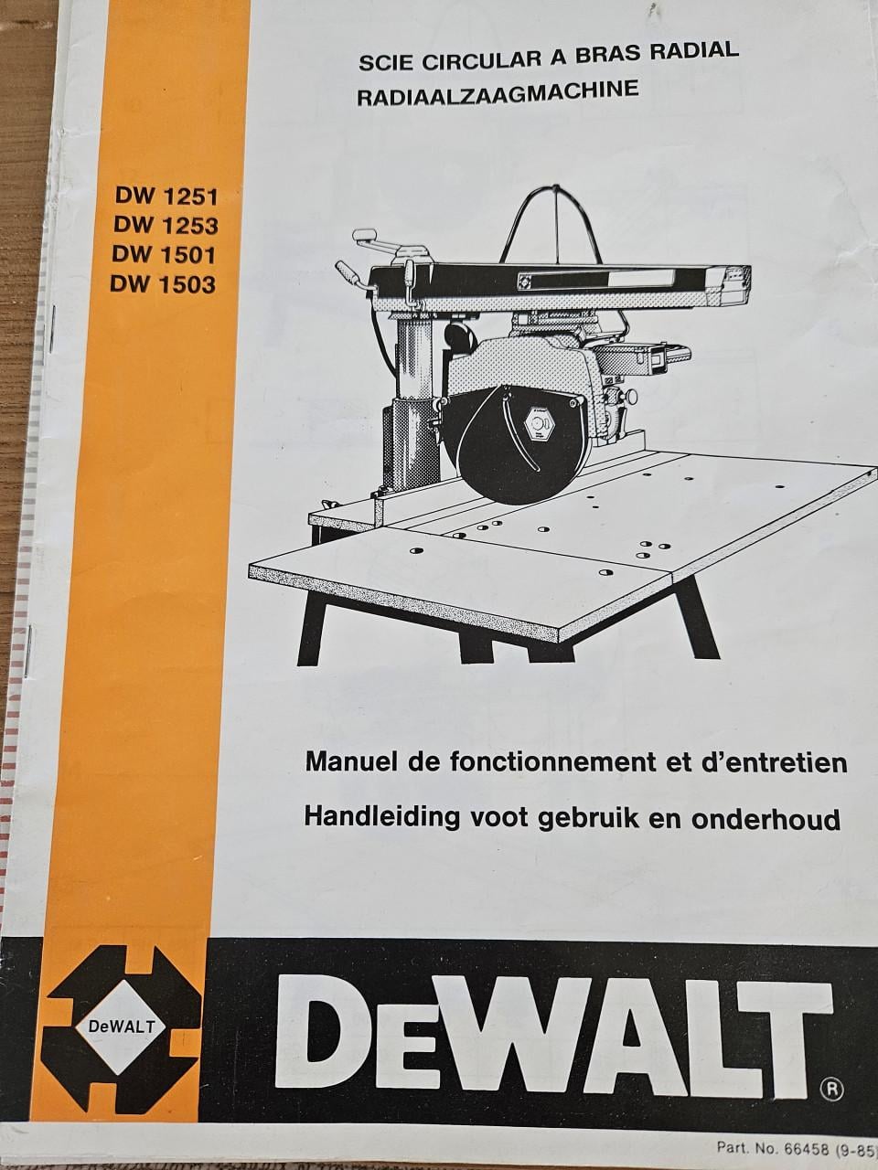 Radiaalzaagmachine DeWalt