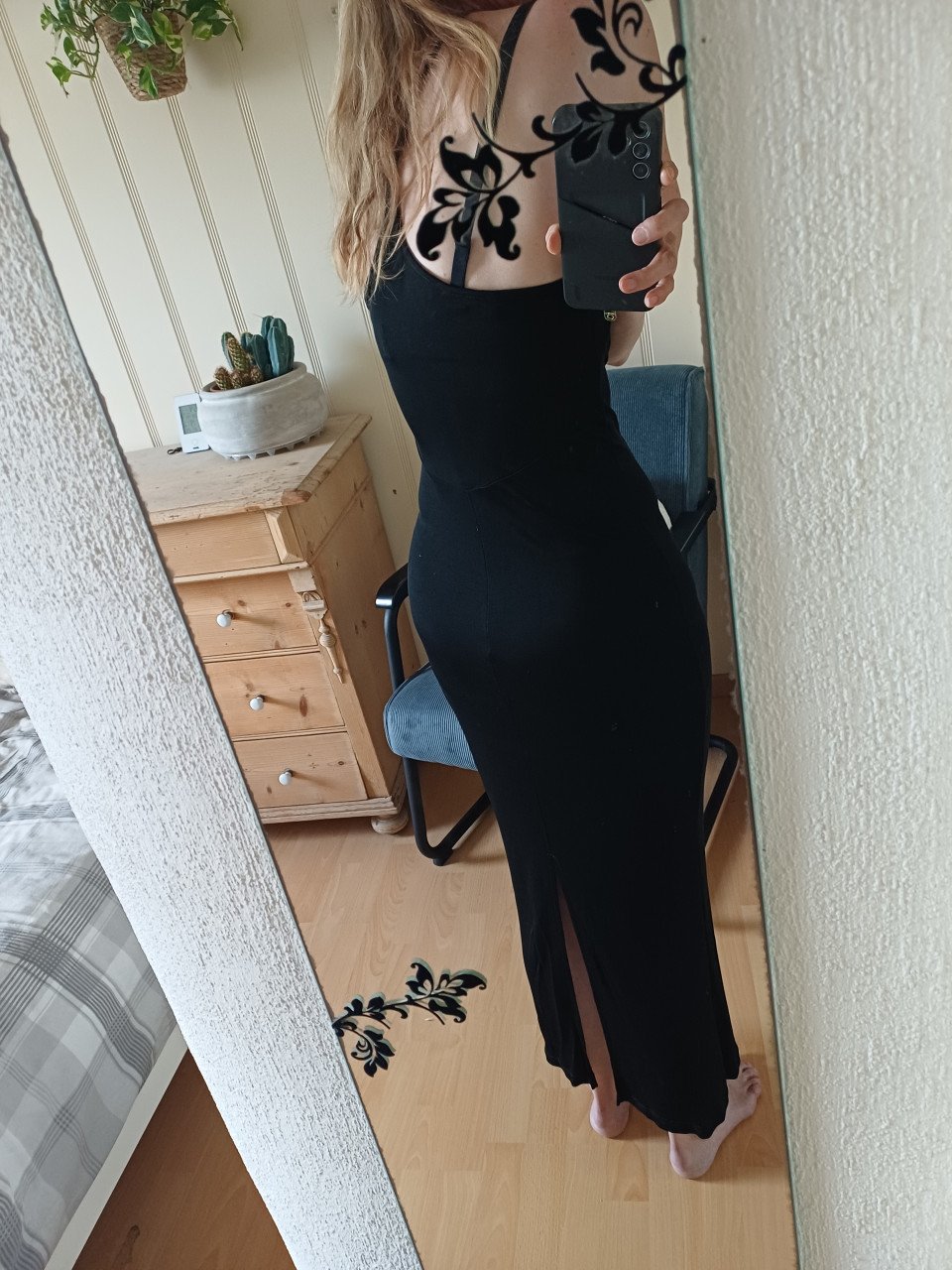 NIEUW: Mexx zwarte lange (gala)jurk, maat s