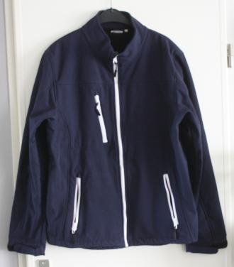 Bonderblauwe stofschel jas maat l