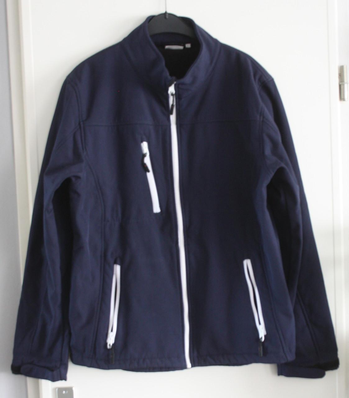 Bonderblauwe stofschel jas maat l