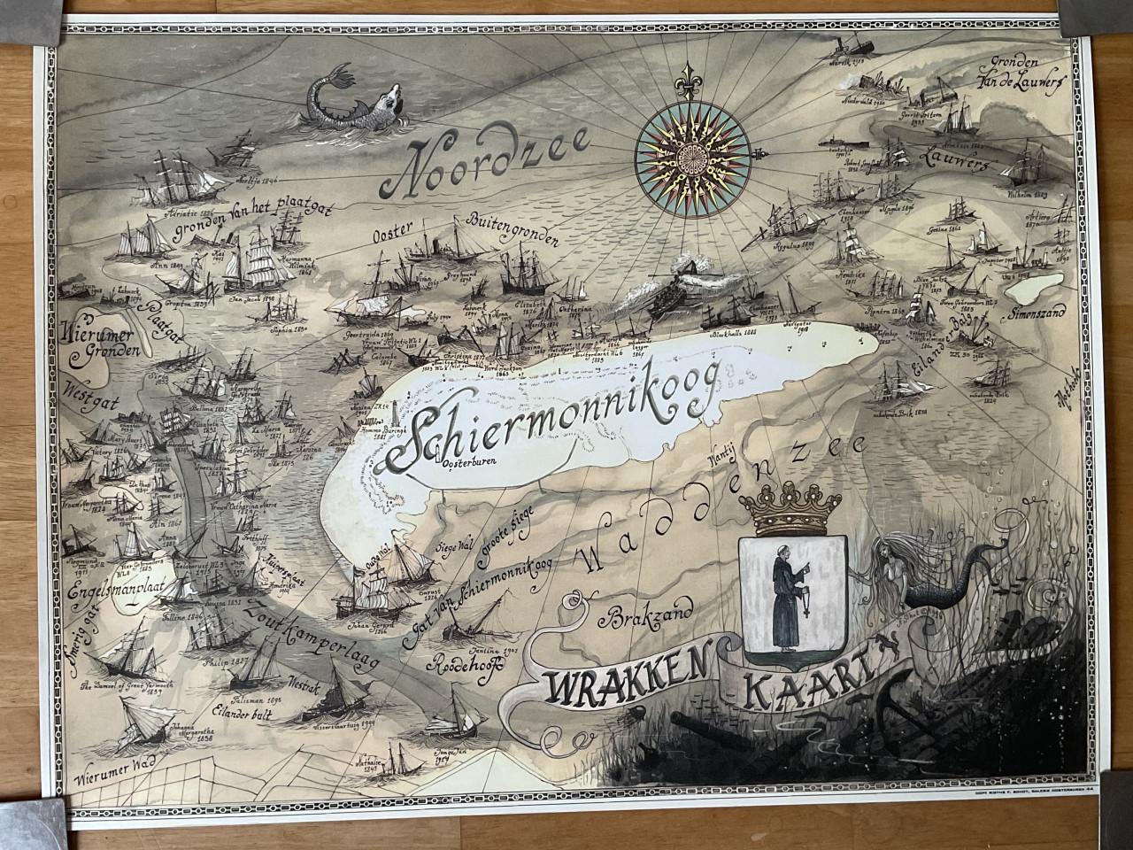 Wadden Wrakken kaarten