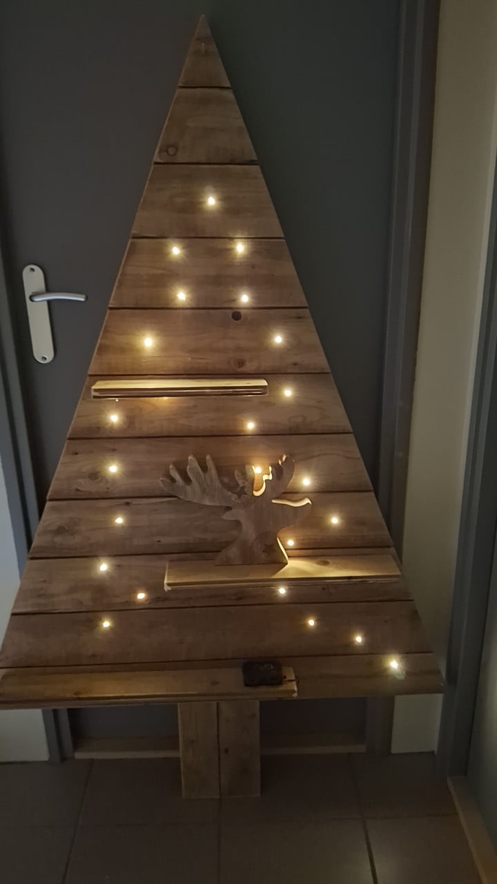 Houten kerstboom