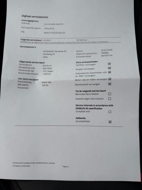 Mercedes-Benz Cla amg 45 4matic l 361 pk l dealer onderhouden l panoramadak