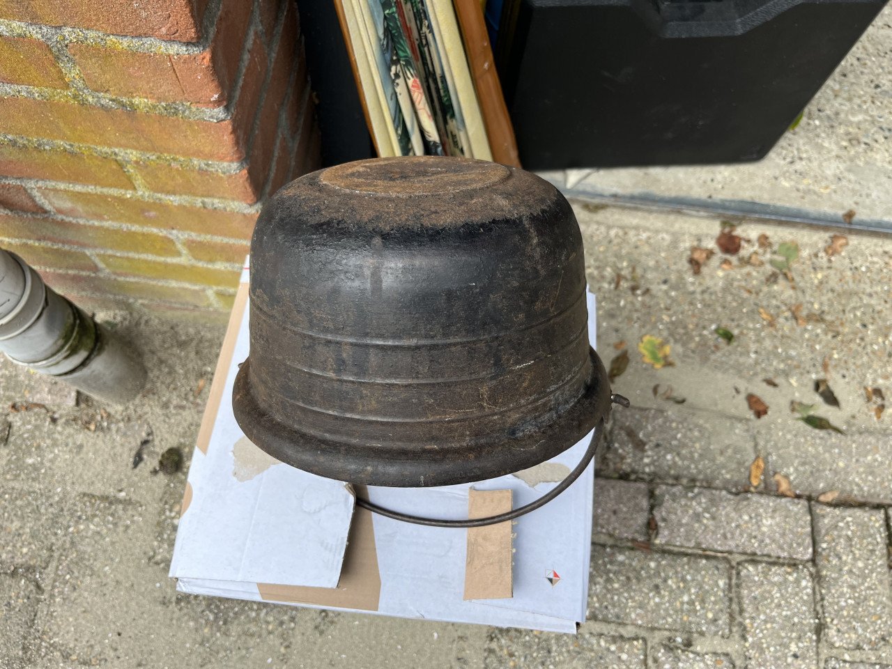 Gietijzeren braadpan Antiek