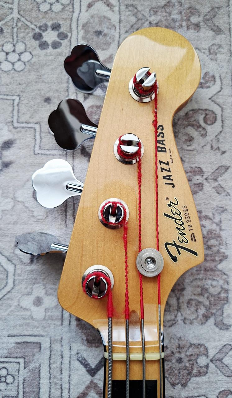 Fender Peterbuilt Jazz basgitaar naturel z.g.a.n.