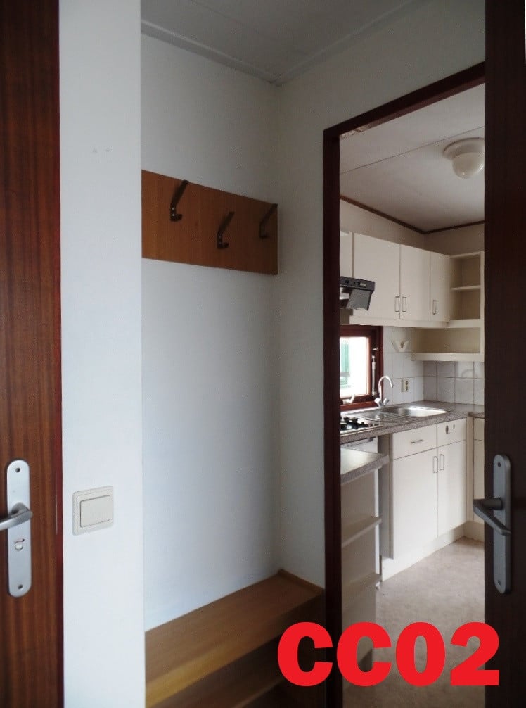Spiegelchalet, chalet met gespiegelde indeling en dubbel glas te koop