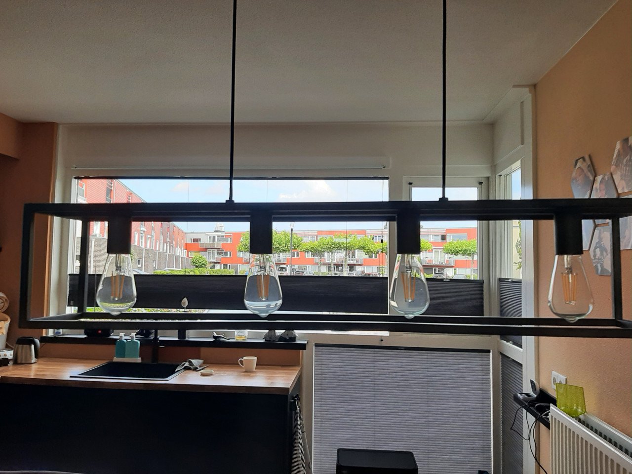 Keukenlamp met 4 pitten