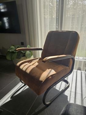 Relaxstoel fauteuil cognac kleur