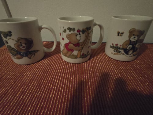 3 stuks retro berenmok, in zeer goede staat.