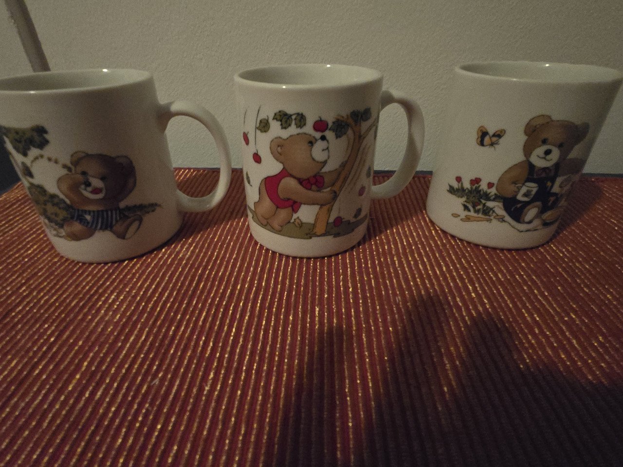 3 stuks retro berenmok, in zeer goede staat.