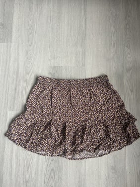 Rokje bloemenprint rood, paars maat 36, merk JdY