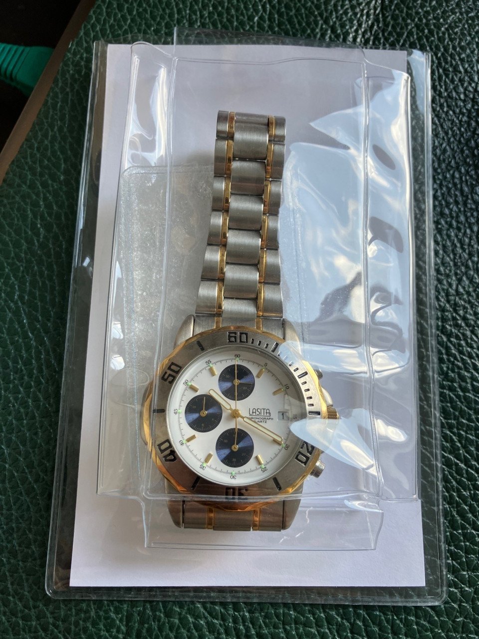 Lasita chronograph quartz horloge, 10 stuks, NOS