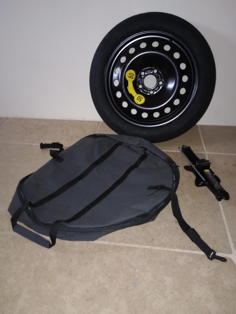 Reservewiel Volvo V60 en krik