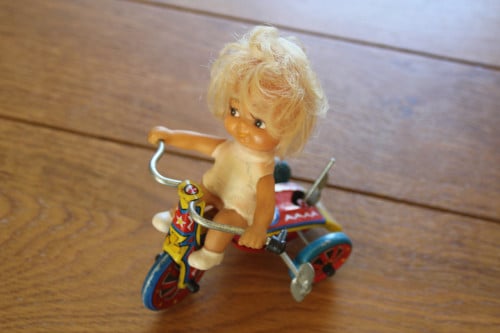Blikken opwind fietsje..