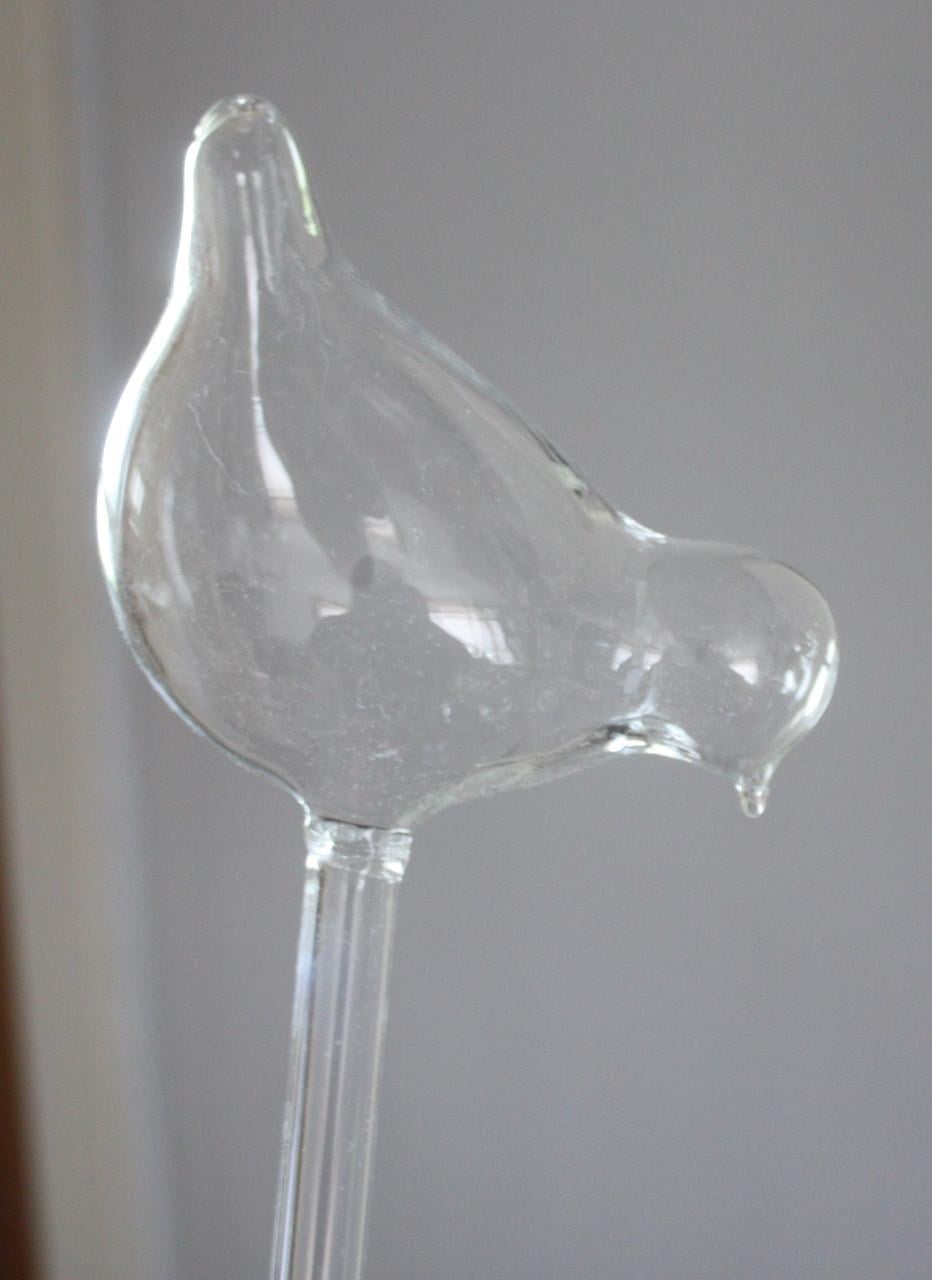 Waterverdeler glazen vogel