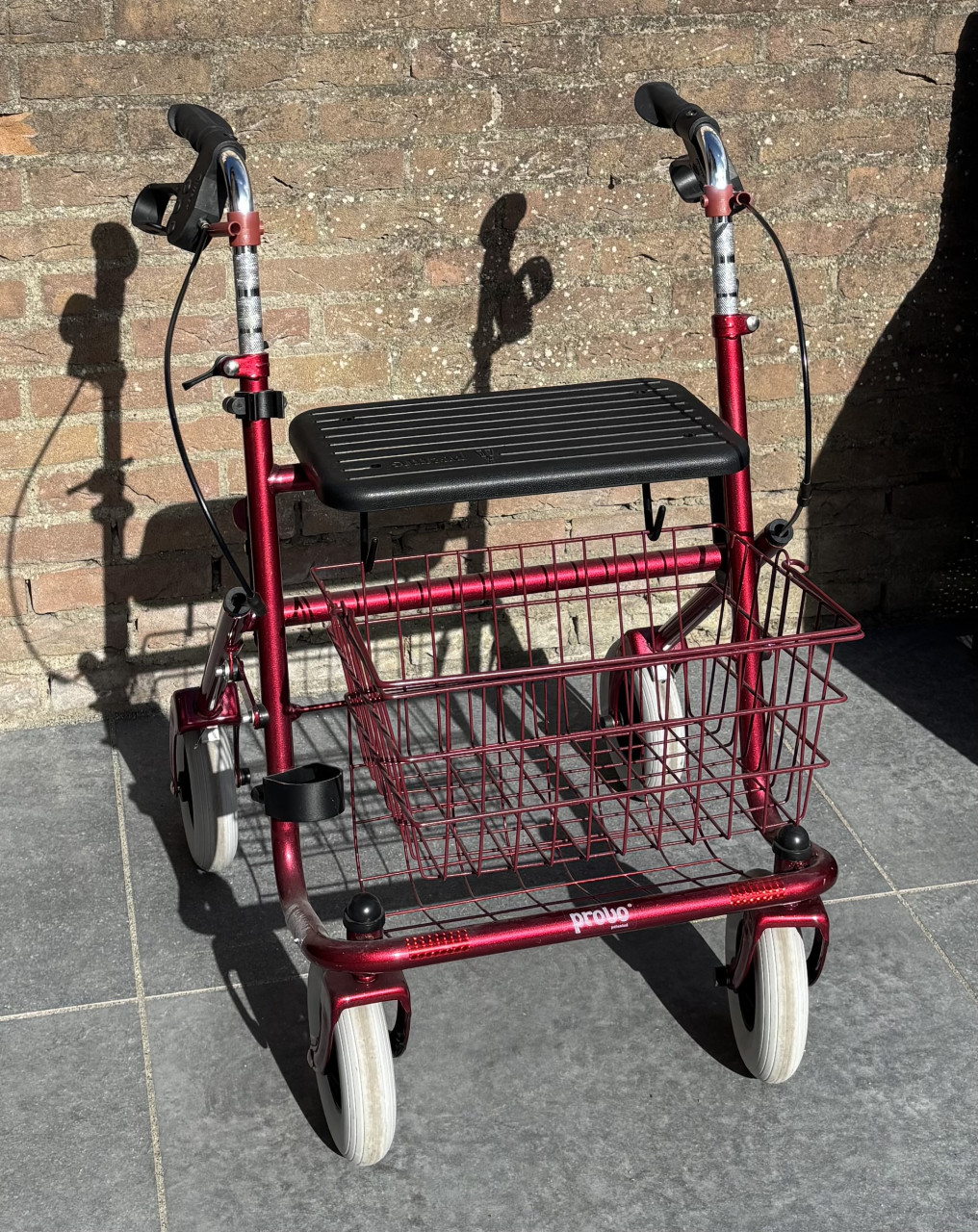 Premis Provo rollator rood (aubergine)