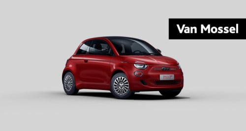 Fiat 500 C red 24 kwh | cruise control |apple carplay/android auto | 8 jaar