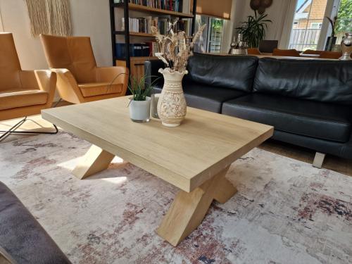 Blank eiken salontafel