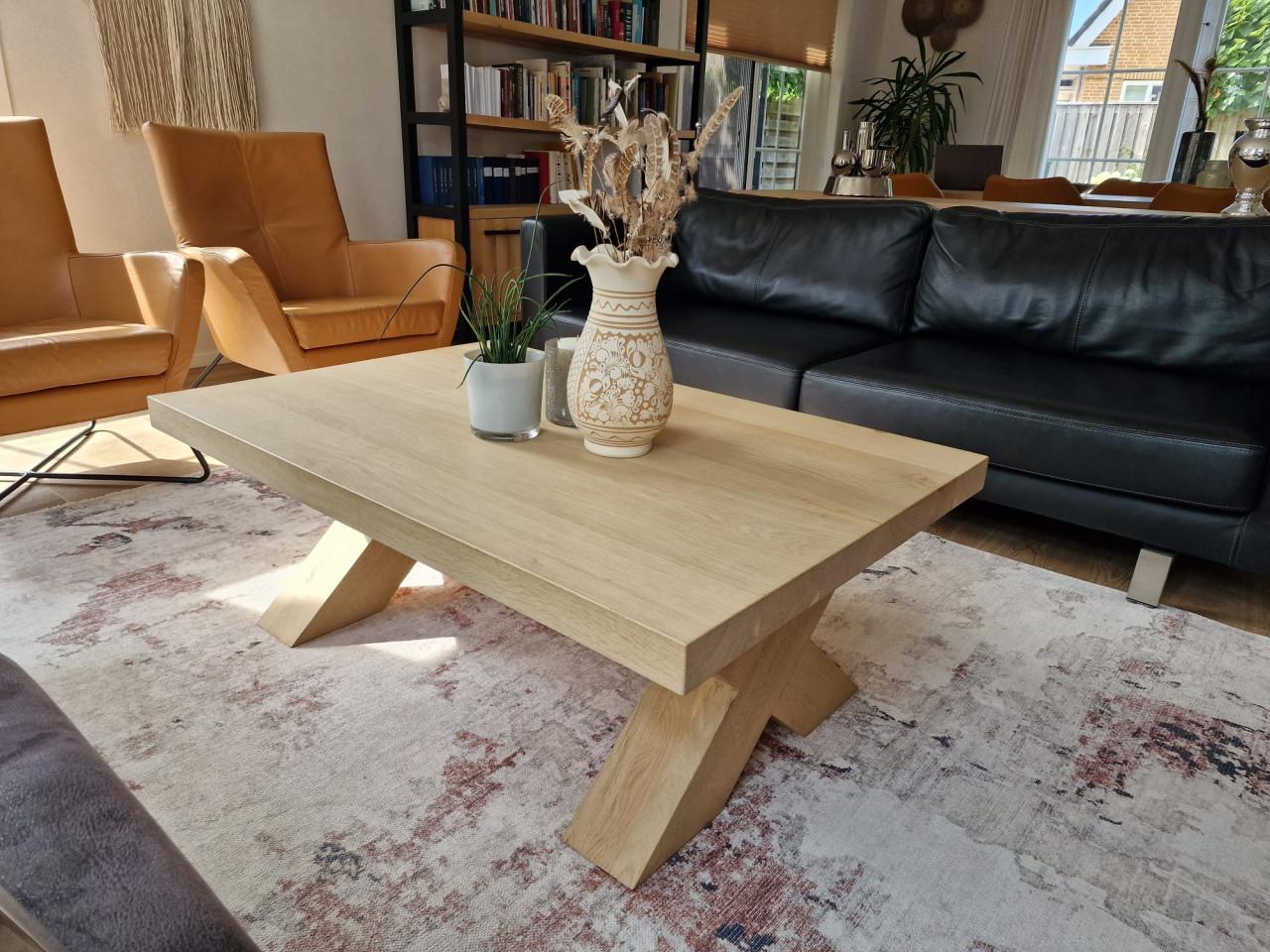 Blank eiken salontafel
