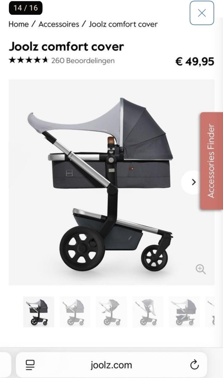 Joolz Day+ Kinderwagen set in kleur Brilliant Black.