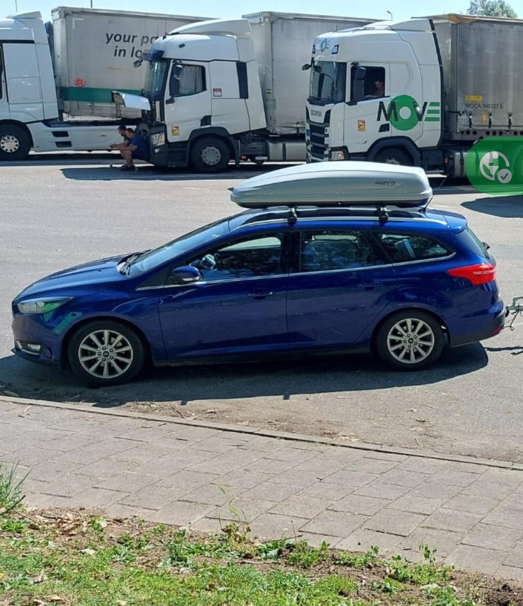 Dakkoffer Hapro Traxer 6.6 met dragers en tassen