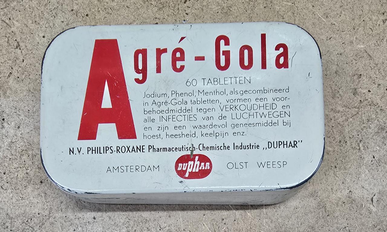 Oud Agré-Gola blikje