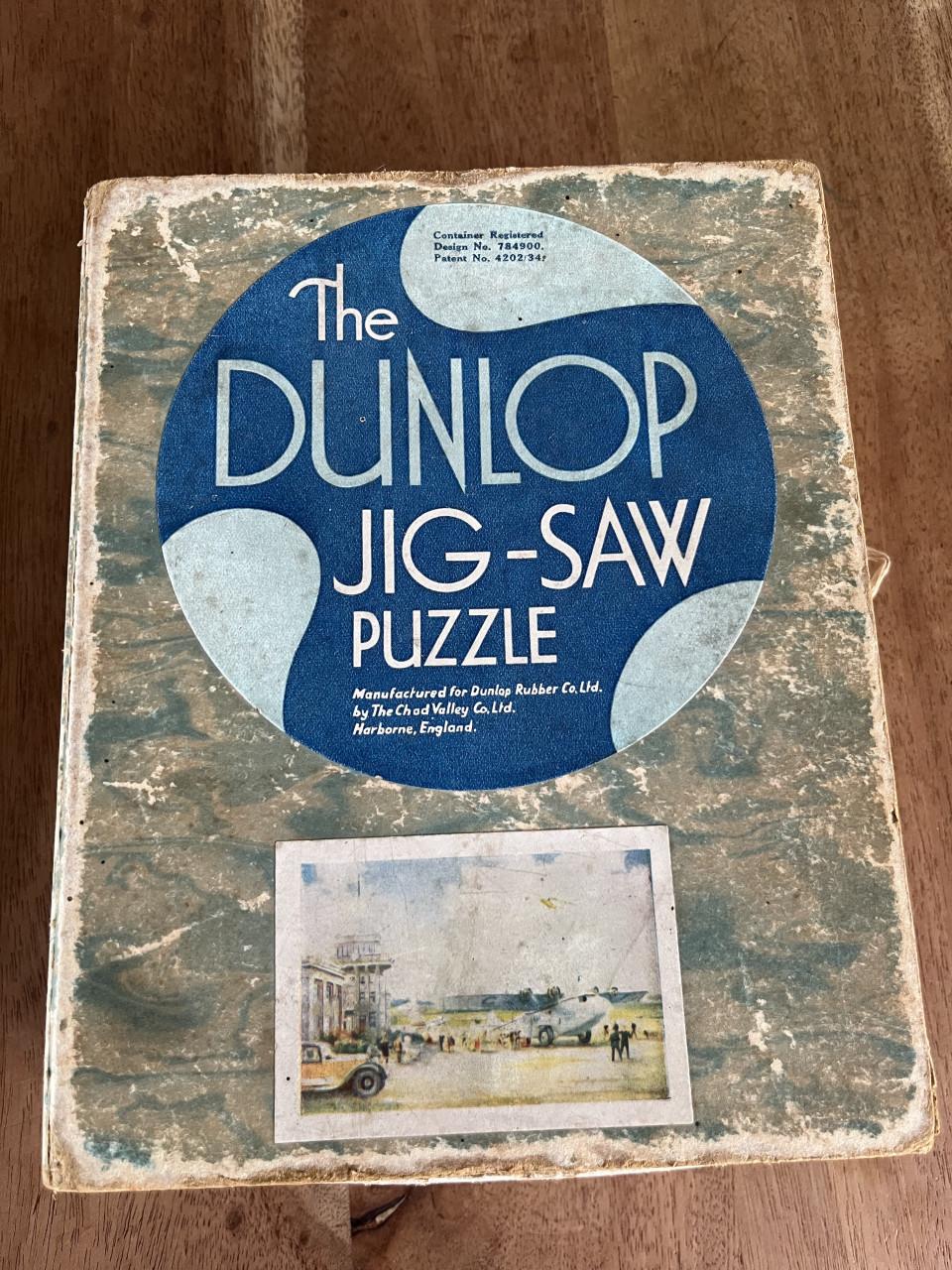 Dunlop vintage puzzel Croydon airport