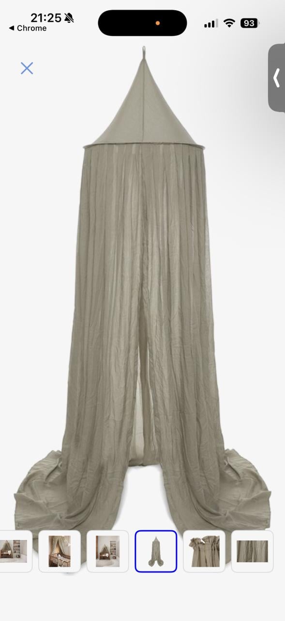 Jollein klamboe olive green met piekstok