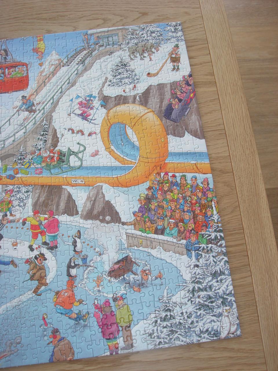Te koop Complete Jan van Haasteren puzzel De winterspelen 1000 stukjes