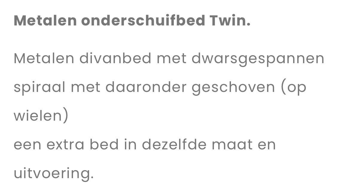 Onderschuifbed nieuw 🤩(merk : Avek twin) met nieuw Auping matras