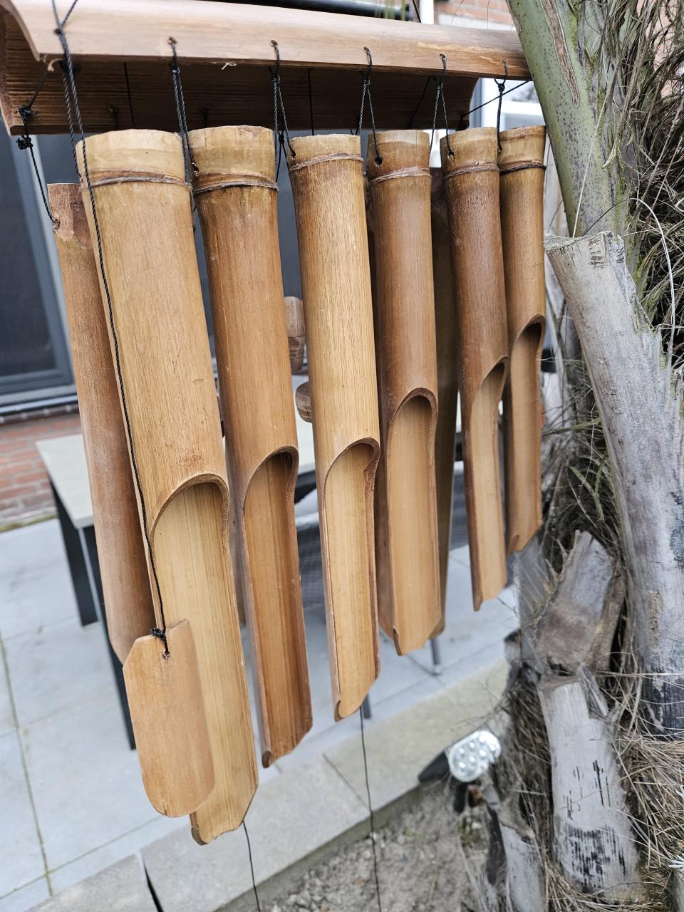 Grote nieuwe Bamboe windgong - Rustgevend geluid voor buiten