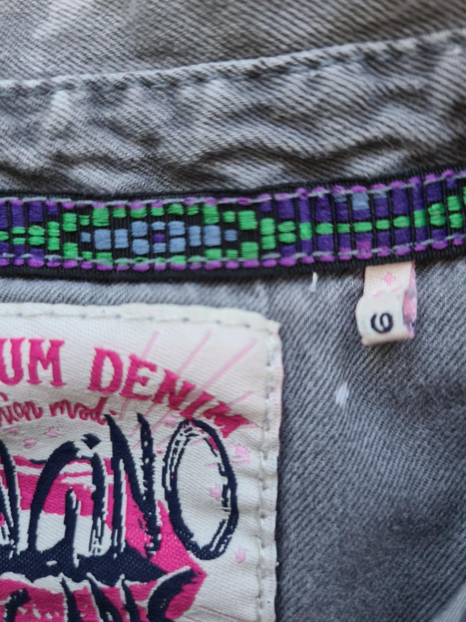 Vingino grijs spijkerstof jurkje  Maat 134-140