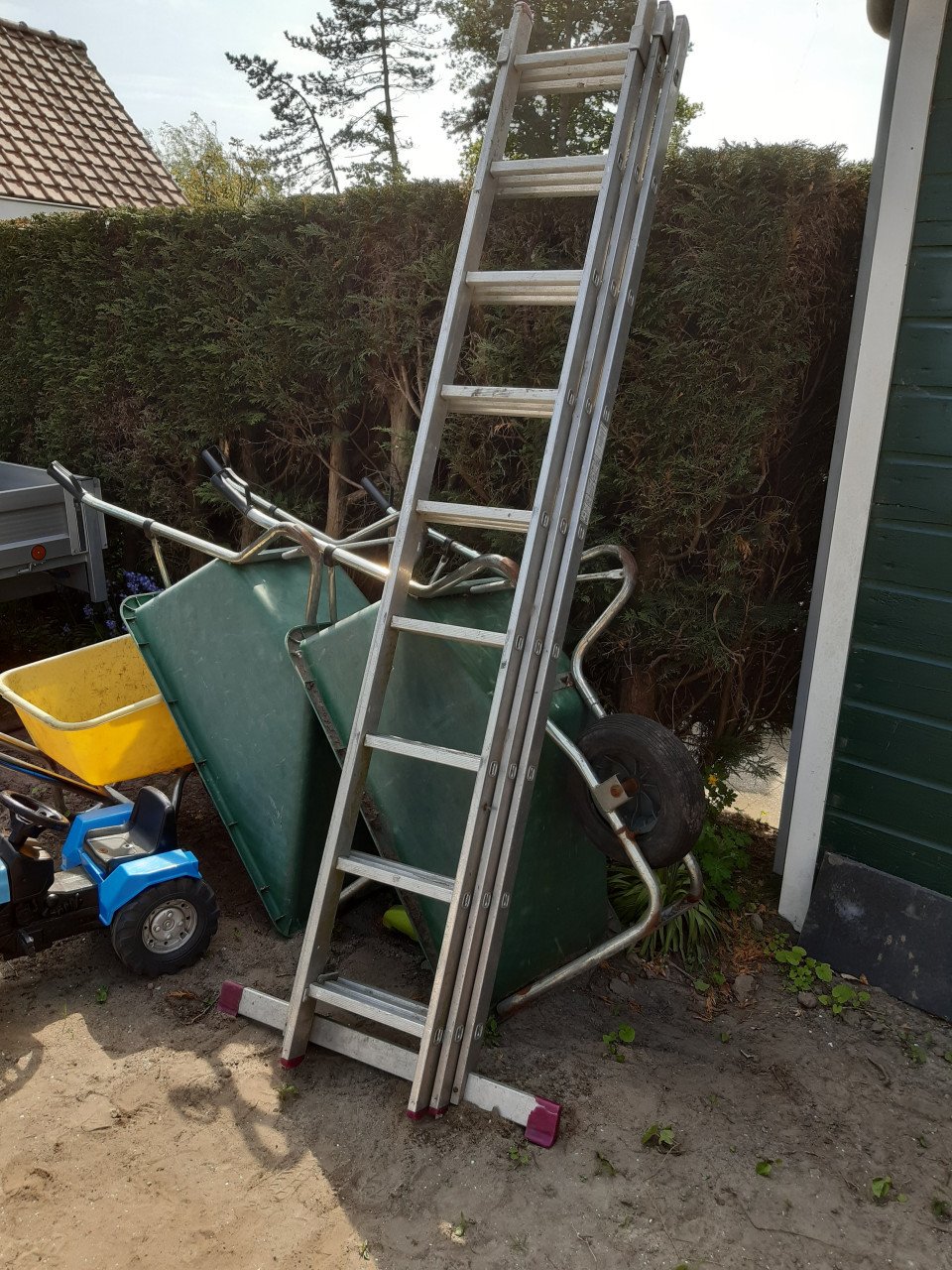3 delige aluminium ladder